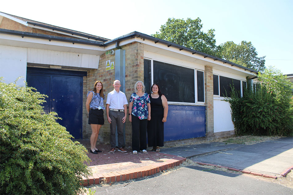Trust and community representatives at Falcon Lodge